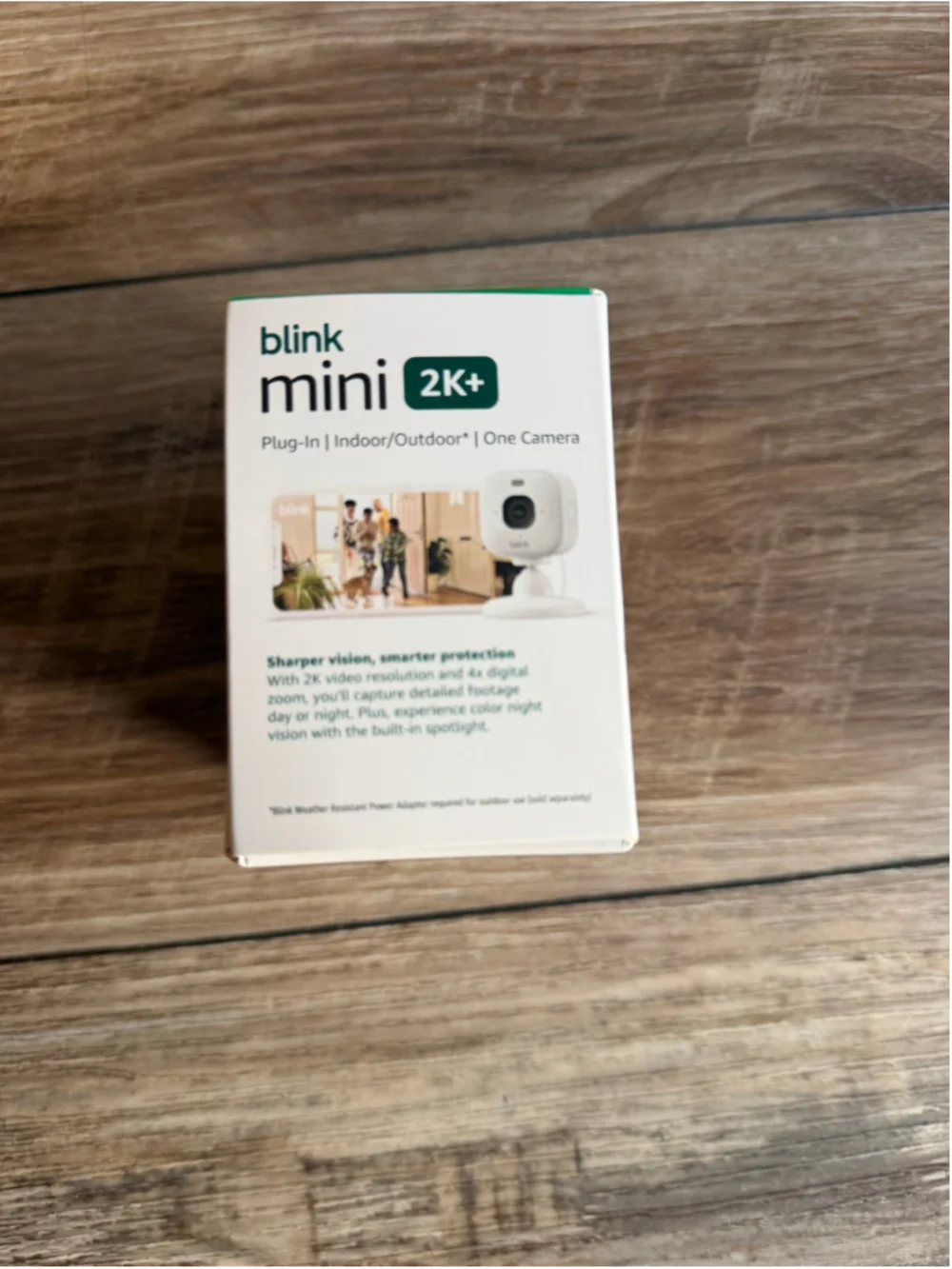 NEW Blink Mini 2K+ Indoor/Outdoor Security Camera, One Size, White